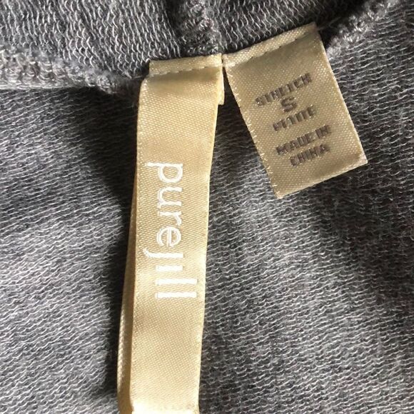 Pure Jill Gray Jersey Knit waterfall Cardigan - Picture 4 of 4